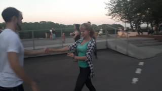 Open Air West Coast Swing. Андрей и Татьяна. 14.06.2017 часть 2. Dance Fox г.Кемерово