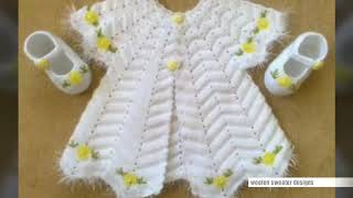 woolen frock design for baby girl || easy sweater design for baby or kids in hindi | sweater designs