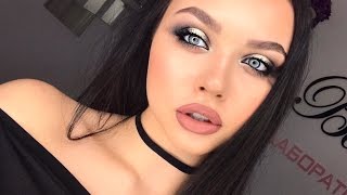 Профессиональный макияж с серебристым пигментом inglot. Мастер класс.