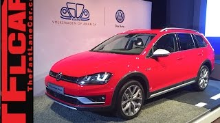 2017 VW Golf SportWagen Alltrack: 2015 New York Auto Show One Take