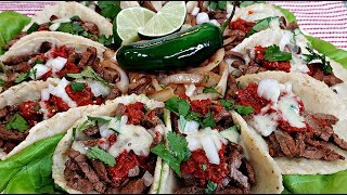 Super Bowl Carne Asada Tacos Platter | Carne Asada Recipe | Street Tacos Recipe