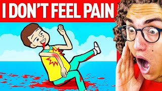 I Don't Feel Pain and My Life is Super Dangerous! (True Story Animation)