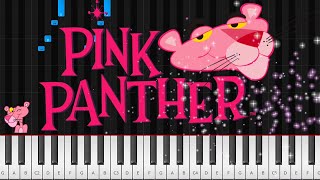 The Pink Panther - EASY Piano Tutorial (real and slow tempo)