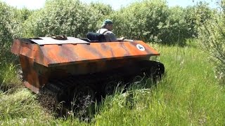 Тест-драйв самодельной самоходки "Светлячок"