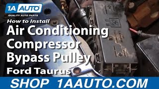 How to Replace A/C Bypass Pulley 92-03 Ford Taurus