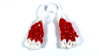 Шапка САНТА КЛАУСА из резинок Rainbow loom БЕЗ СТАНКА Santa Claus hat