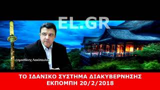 ΛΙΑΚΟΠΟΥΛΟΣ ΤΟ ΙΔΑΝΙΚΟ ΣΥΣΤΗΜΑ ΔΙΑΚΥΒΕΡΝΗΣΗΣ