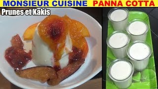 recette panna cotta prunes et kakis monsieur cuisine silvercrest lidl