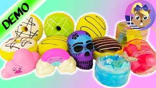 Συλλογή από squishy και χλαπάτσες- Γοργόνα χλαπάτσα, ουρανίο τόξο,Ντόνατ κτλ