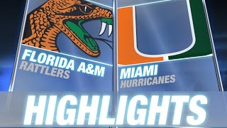 Florida A&M vs Miami | 2014 ACC Football Highlights