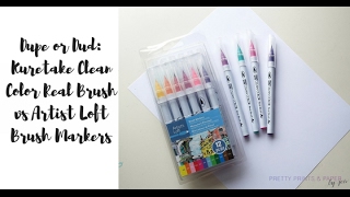 Dupe or Dud Clean: Kuretake Clean Color Brush Pens vs Artist Loft Brush Pens