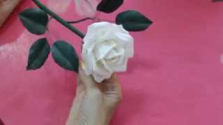Роза из бумаги мастер класс
