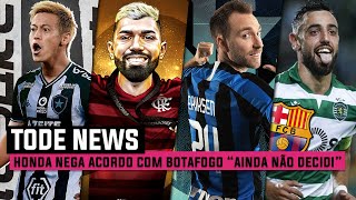 GABIGOL É DO FLAMENGO l INTER DE MILÃO APRESENTA ERIKSEN l BARCELONA FAZ OFERTA A BRUNO FERNANDES