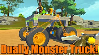 Scrap Mechanic | Dually Monster Truck Build!