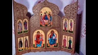 Домашний иконостас складень триптих