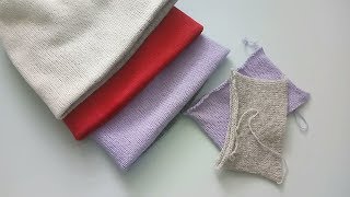 2. Шапка бини двойная бесшовная,  двусторонняя круговым вязанием на двухфонтурной вязальной машине