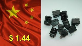XL601 KCD1-101 250V 6A - Прямоугольный выключатель