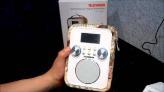 Радио Telefunken TF-1635U с USB, SD, micro-sd, aux, пультом ДУ и встроенным аккумулятором