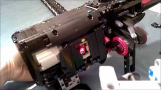 Lego Machine Gun with functioning ammo belt, the  LMG66 ( Lego Maschinen Gewehr -66 )