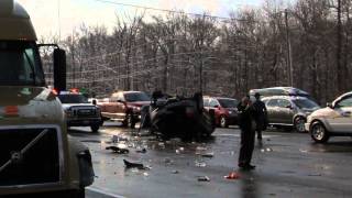 Truck hits SUV - Concord Pike, Wilmington Delaware - 1/12/2011