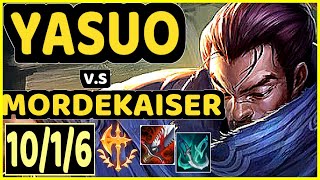 SKEANZ (YASUO) vs MORDEKAISER - 10/1/6 KDA MID CHALLENGER GAMEPLAY - EUW