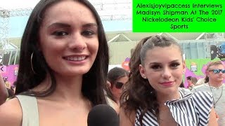 Game Shakers' Madisyn Shipman Interview With Alexisjoyvipaccess - Nickelodeon Kids Choice Sports
