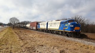 Following OSR F Units 1400 & 1401 on the Ontario Southland Railway    03/02/16