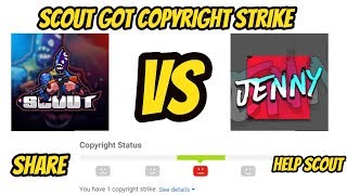Scout vs Pubg Jenny | Scout got copyright strike | Full Controversy Explained |