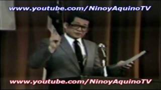 NINOY AQUINO's memorable speech (2/9) in Los Angeles (2-15-1981)