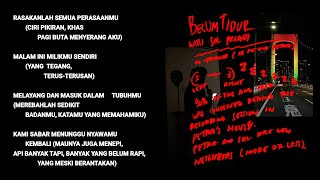 Hindia Ft. Sal Priadi - Belum Tidur (Lyric & Commentary)
