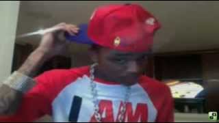 Soulja Boy  LIVE  On His Webcam Smokin a Blunt n SWAGGIN!