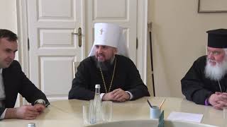Свій перший візит до Львова Глава Православної Церкви України розпочав із Львівської міської ради