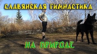 Славянская гимнастика на природе.