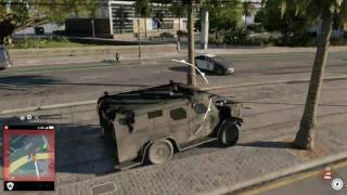 WATCH DOGS 2 STEALING AN ARMORED POLICE VAN!!!