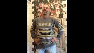 мужской свитер крючком 1