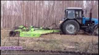 Schulte FX-315 Очистка поля от берёз. Челябинск. Россия. ООО "Ландтехник" 2013г.
