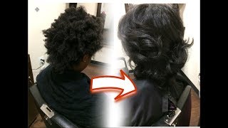Salon Blowout Silk Press on 4c hair type | Los Angeles Stylist Lee