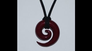 Spiral Pendant Necklace Polymer Clay Tutorial