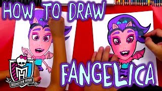 How to Draw Fangelica | Art for Kids | Monster High