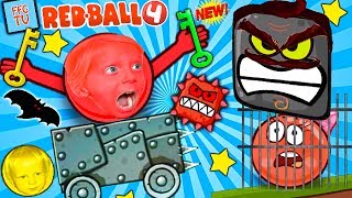 NEW Новые приключения RED BALL 4 против ЗЛЫХ КВАДРАТОВ Красный шарик спасает подружку видео от FFGTV