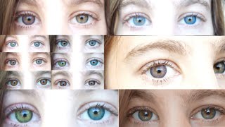 Colored Contacts: New Shortened Video - 12 Freshlook Lens Colors - Review