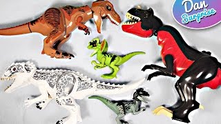 10 FAVOURITE LEGO DINOSAUR TOYS for kids JURASSIC WORLD - INDOMINUS REX T-REX VELOCIRAPTOR