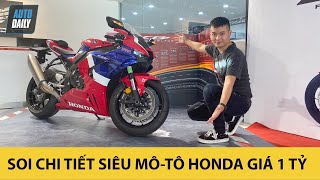 Nghe thử tiếng pô, soi chi tiết siêu mô-tô Honda chính hãng giá một tỷ tại Việt Nam
