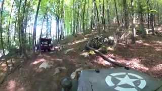 Off Road with old military 4x4 vehicles