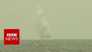 WW2 bomb found near London City Airport blown up- BBC News