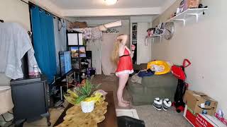 Christmas LINGERIE try-on Speed CLEANING ooooo La La .....