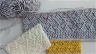 ШИКАРНЫЙ УЗОР "РОМБЫ" ДЛЯ СВИТЕРА И КАРДИГАНА.