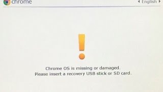 How to fix ChromeBook OS Damaged or missing screen