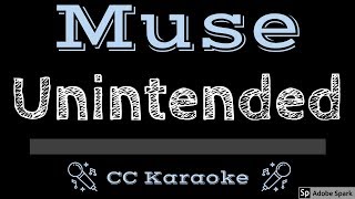 Muse • Unintended (CC) [Karaoke Instrumental Lyrics]