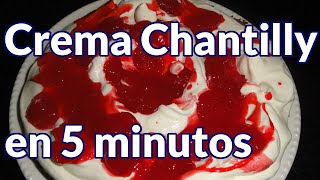 como hacer crema chantilly